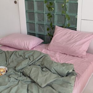 "Pink Matcha" ранфорс  (№24+109) - Євро